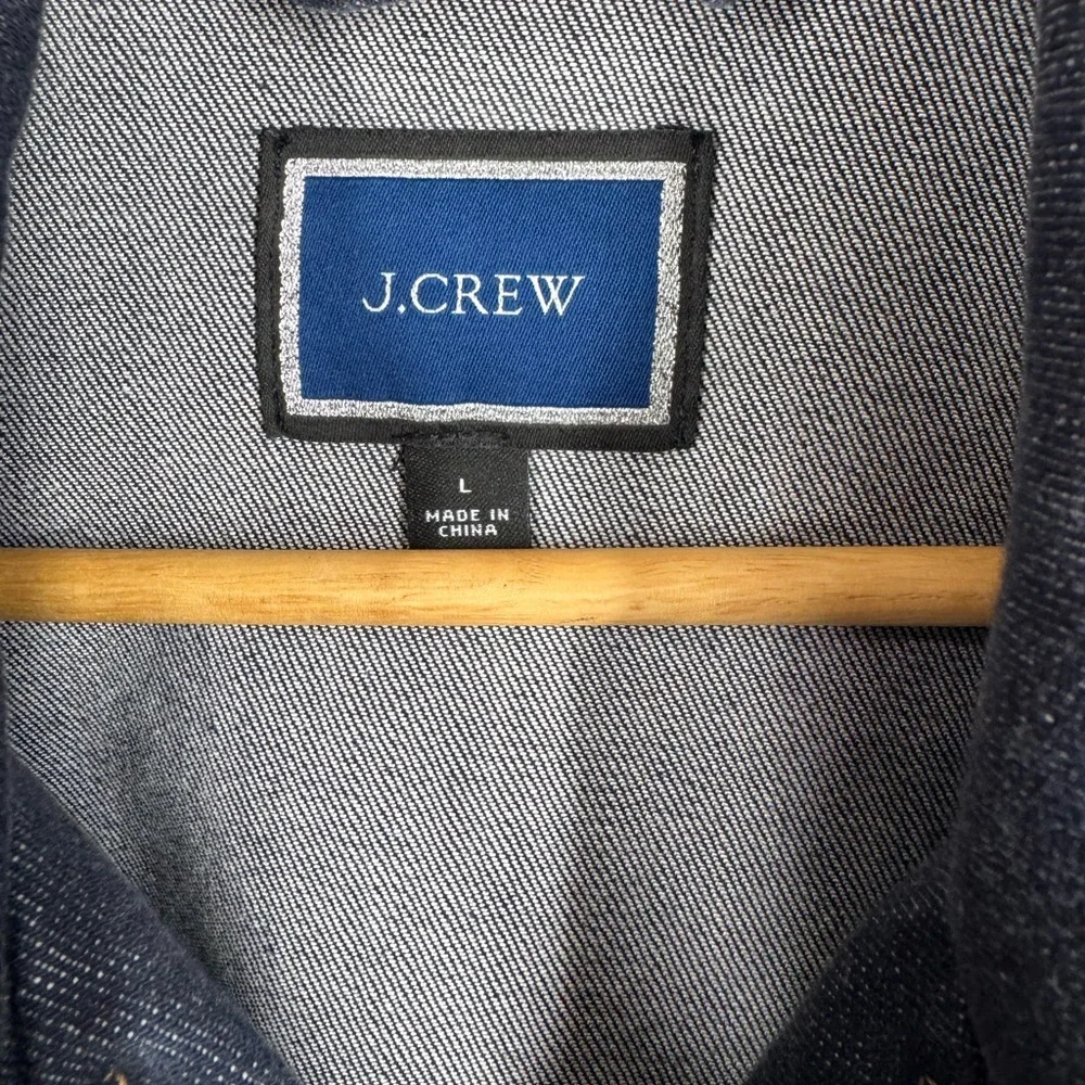 J.Crew‎ Denim Lady Coat in Stay Navy Wash